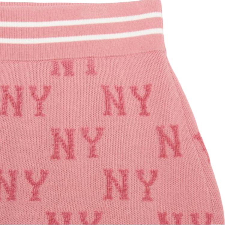 New MLB New York Yankees Casual Short Skirts Women's Pink 3FSKM0344-50PKS