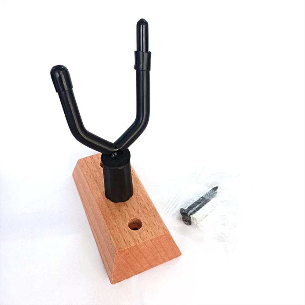 Hardwood Violin Hanger Hook Wood Base Violin Holder with Bows Hook  Violin Holder