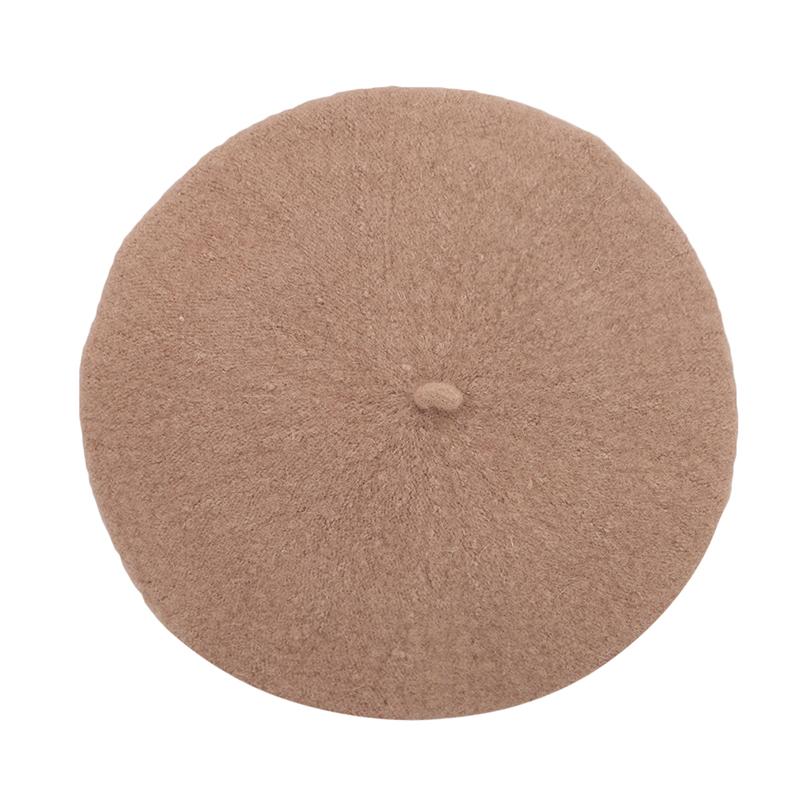 Pălărie Beretă la Modă pentru Fete Lână Vintage Căciulă pentru Copii Pălării Pictor pentru Copii Culoare Bomboană pentru Copii Mici Accesorii de Păr