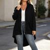 Women's Casual Zip-Up Hoodie Loose Fit Color Long Sleeve Hooded Sweatshirt Jacket