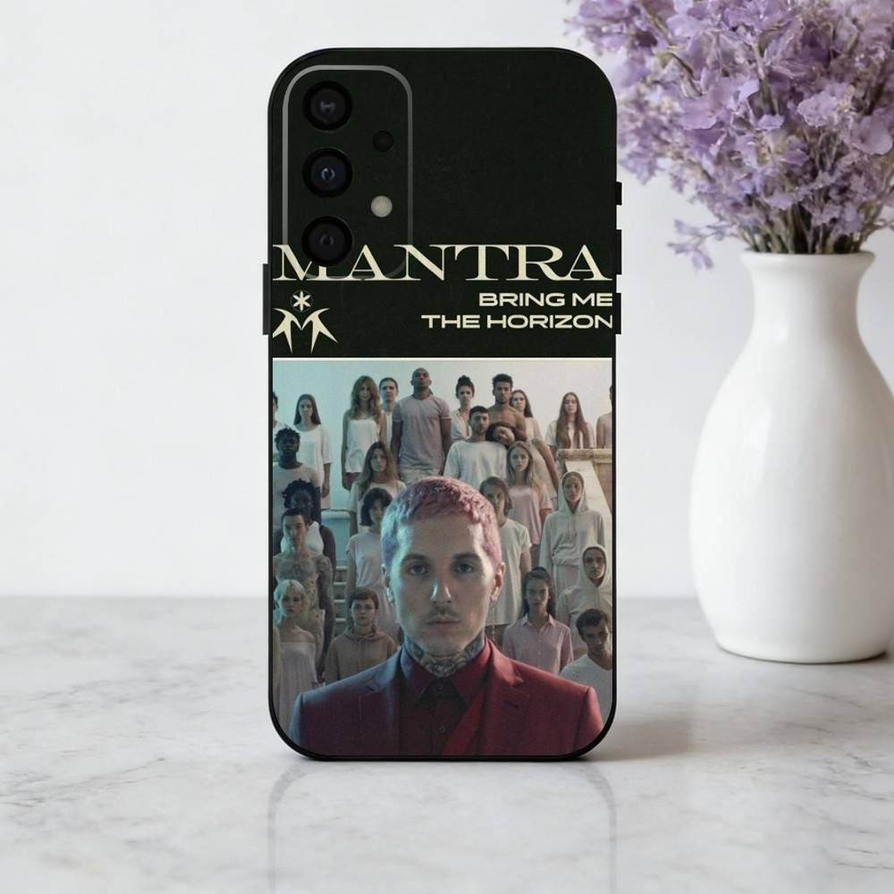 B-Bring M-Me the Horizon Band phone Case For Samsung Galaxy A73,A72,A71,A70,A53,A52,A51,Others Soft Black Shell