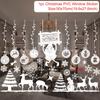Christmas Window Stickers Merry Christmas Decorations for Home Christmas Wall Sticker Kids Room New Year Decoration