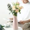 Unbreakable Pink and White Imitation Ceramic Flower Pot for Home Decor