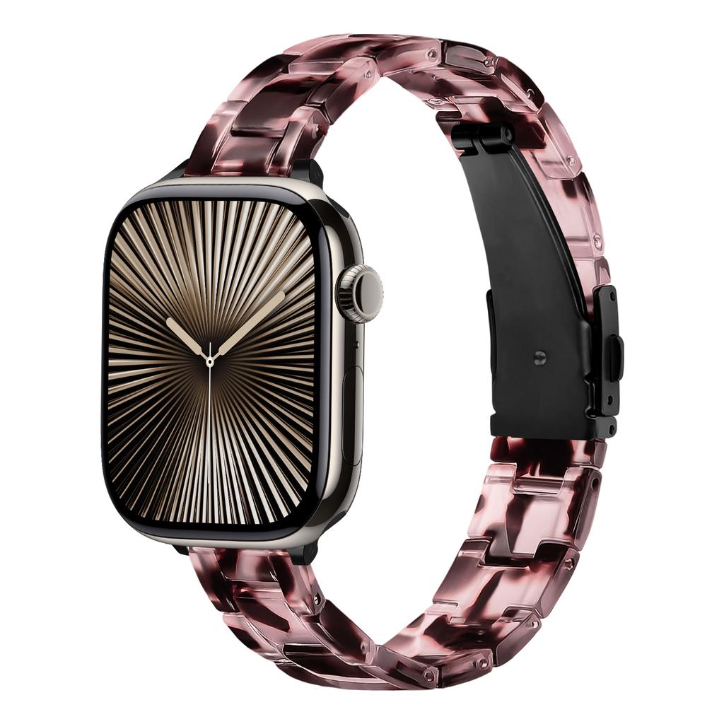 Slim Straps For Apple Watch band 40mm 41mm 44mm 45mm 49mm 46mm 42mm correa Resin Bracelet iwatch Series 10 9 8 7 6 3 SE ultra 2