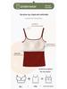 Women's Padded One-Piece Vest, No-Cup, Non-Removable, High-End Tube Top Suspenders for Inner or Outer Wear