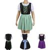 Charmantes deutsches Kleid Bayerisches Dirndl-Kostüm mit eleganter Schürzendekoration