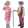Costume da Cosplay Nonna e Nonno per Bambini, Abito per Recita Teatrale, Halloween, Gioco di Ruolo