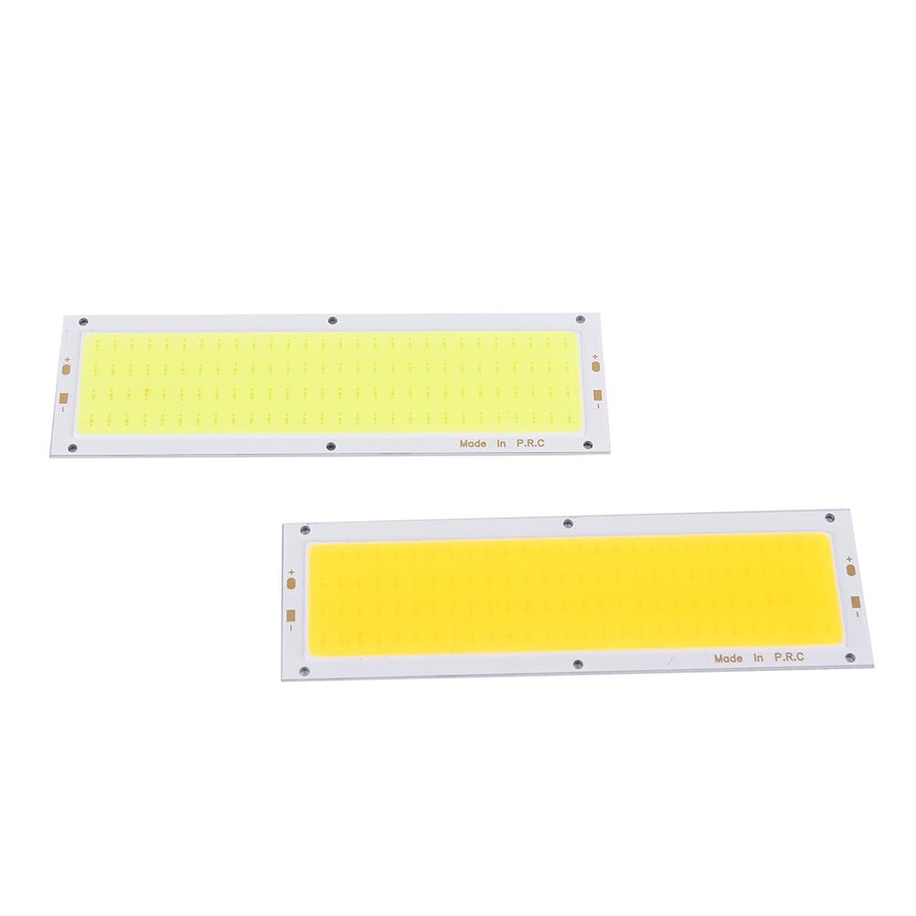 1PC New 1000LM 10W COB LED Square/ Strip Light High Power Lamp Bead Chip Warm/Cool White 12V-24V Lamp Bulb Light Source