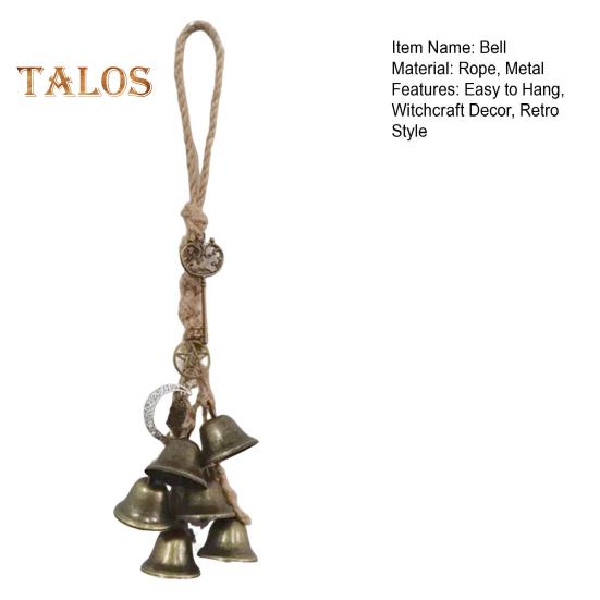 Witch Bells Door Knob Metal Hanging Wicca Bells Wiccan Magic Wind Chimes for Home Decor Spiritual Protection Witchcraft Wicca Supplies
