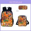 Conjunto de Mochila Cartoon Gourdy Dandys World Para Crianças Com Poliéster Impermeável Para Escola e Uso Diário