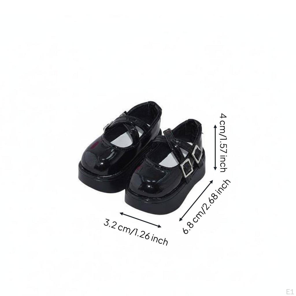1/4 Scale BJD Doll Shoe Thick Sole Shoes PU Resin Elevated White