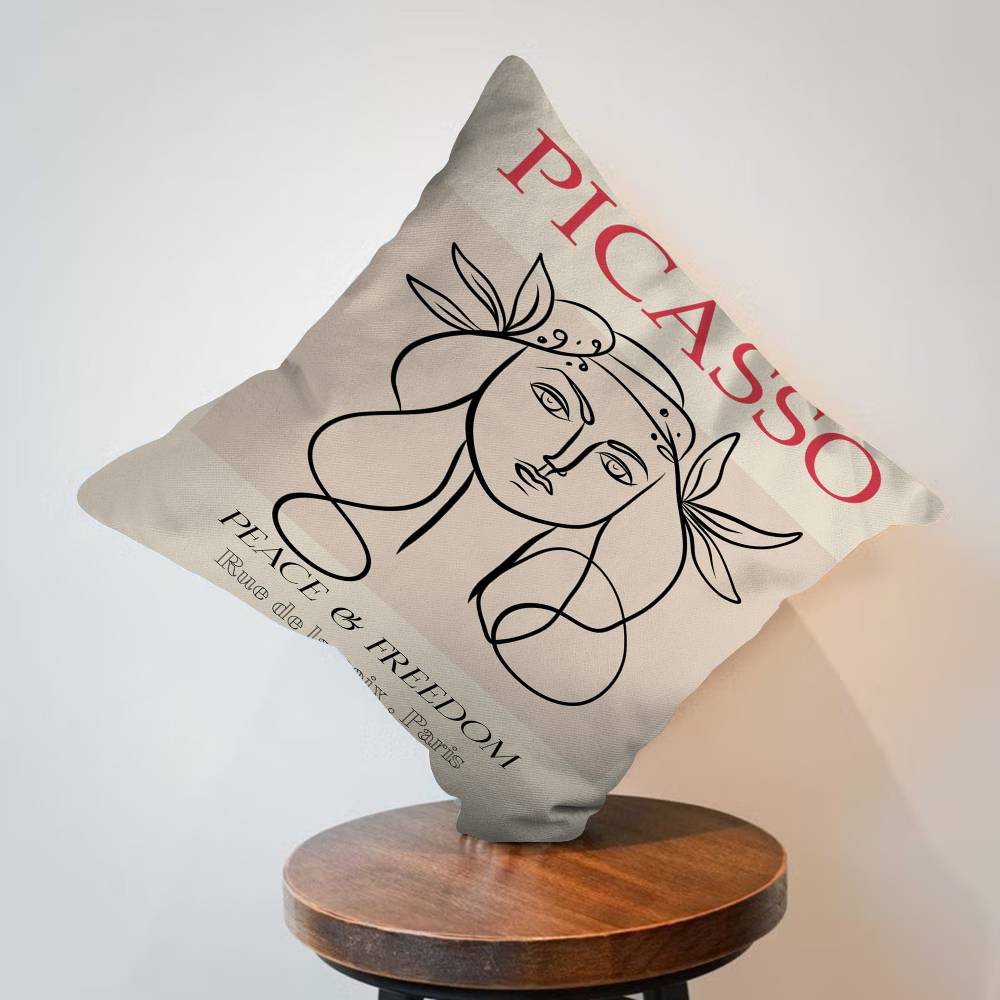 P-Picasso Woman Pillow Cover Sofa Cushion Cover Home Room Decoration Children Gift