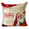 Home Decor Nordic Christmas Red Printed Polyester Pillowcase For Living Room Bedroom Decor Funda De Almohada