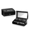 Luxury Fashionable Watches Display Box That Rotatable Watch Winder Box with LED with Lock 13 Slot Watch Box 7+6 Watch Winder Box