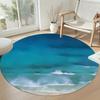 Coconut Tree Round Floor Mat Suitable for Living Rooms Foyer Hallway Study room Anti-slip Round Rug Office home decor