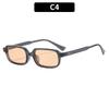1PC Retro small-frame sunglasses with rivet details—versatile shades for street style, outdoor vacations, driving, and sun protection.