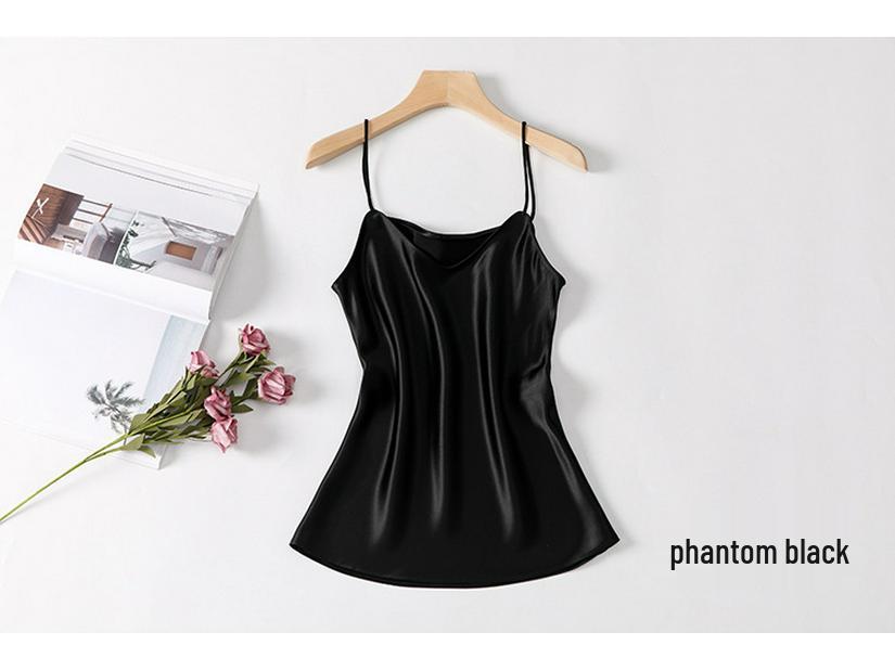 Hyuna Style Satin Silk Camisole - Women's Sexy Chic Spring/Summer 2026 Tank Top