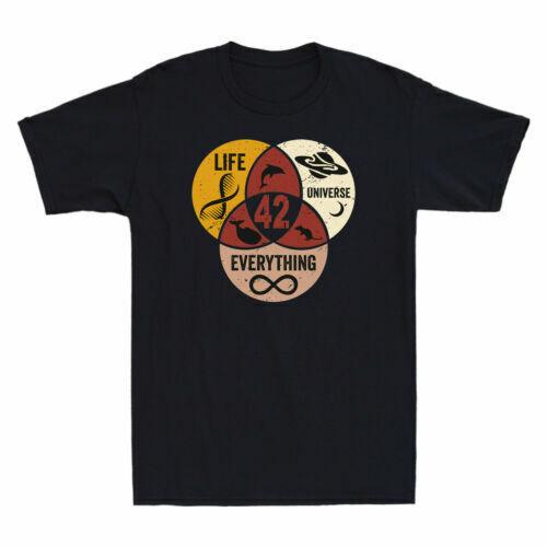 42 The Answer To Life The Universe And Everything Vintage Men Novelty T-shirt S