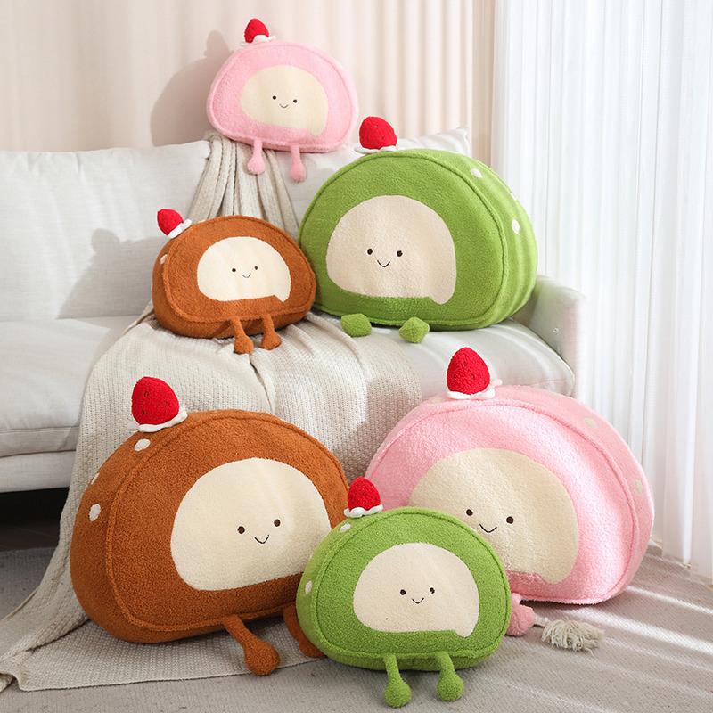 Cartoon Soft Swiss Roll Pillow Plush Toy Cake Doll Home Sofa Pillow Cushion Girl Ragdoll