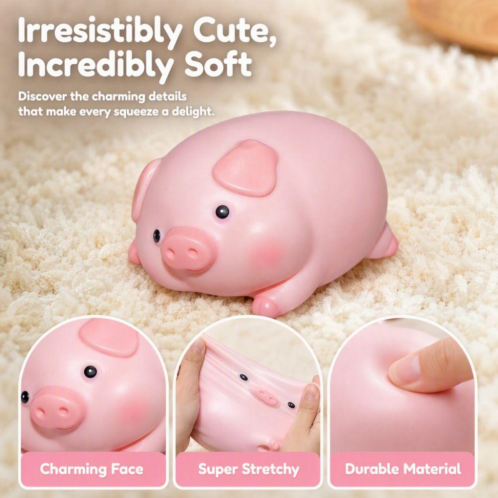 Soft  TPR Pig Pinch Le Cute Squishy Fingertip Toy Creative Pig Squeeze Toy  Boys Girls