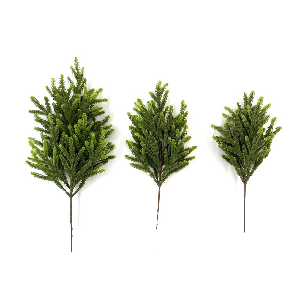 Artificial Pine Needle Branch 36/40/50cm Christmas Tree Filler Cypress Leaves Sprig DIY Home Decor Wedding Party Background Wall