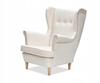 ARI Scandinavian Family Furniture Wing Chair, Beige, Decorative, Light
