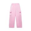 Li Ning Trendy Sports Series Solid Color Lace-Up Versatile Soft Casual Pants Women Bottoms AKLW108-3