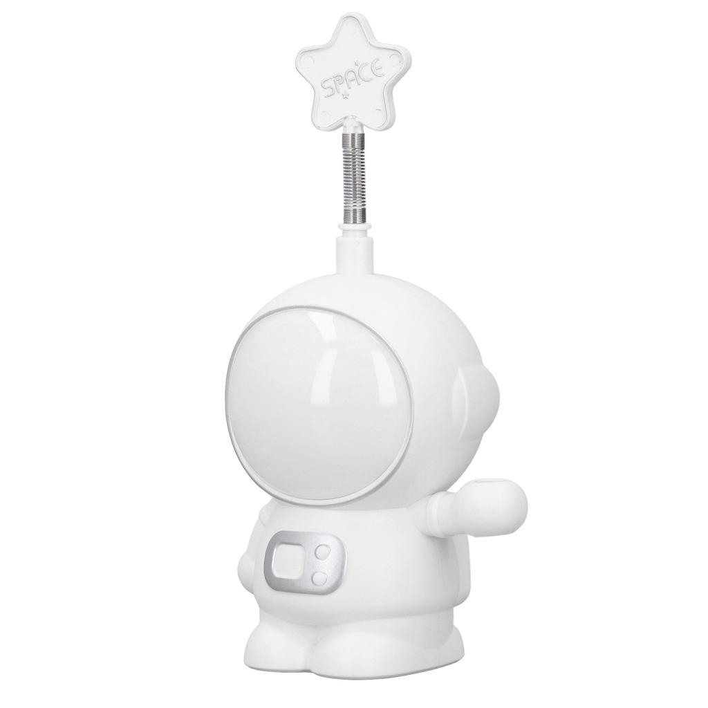 LED Schreibtischlampe 2 Beleuchtungsmodi Augenschutz USB-Aufladung Astronaut Nachtlicht mit Bleistiftspitzer für Heimschreibtisch