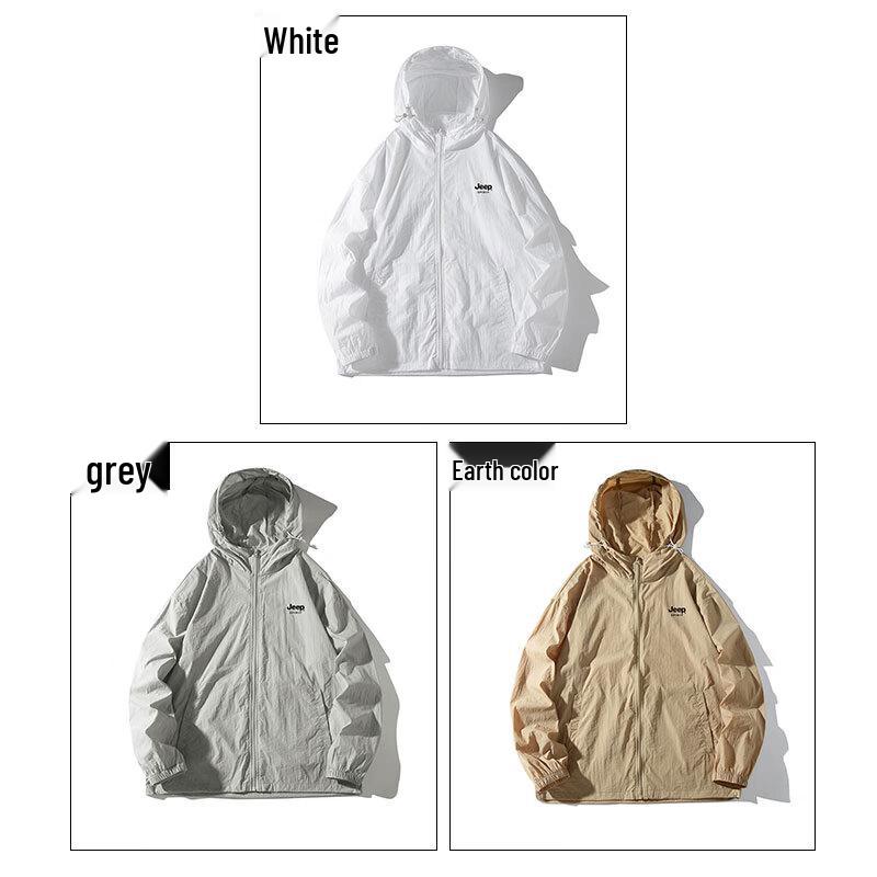 JEEP SPIRIT Unisex Ice Silk Quick-Dry Sun Protection Jacket