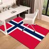 Norwegian Football Crest Area Rug Office Rug, Chair Rug, Decor Carpet Livingroom Bedroom Mat, Large Size Fan Gifts Christmas Gifts