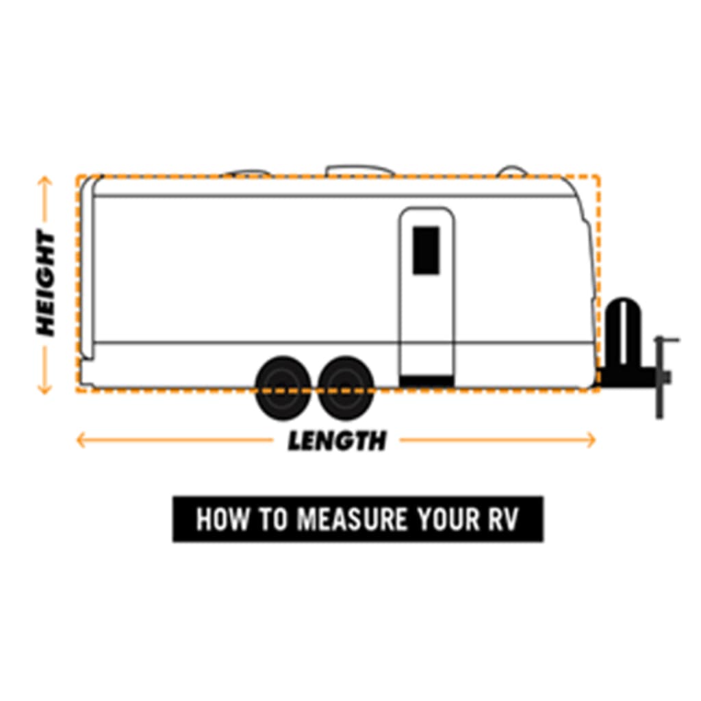 Vidaxl Camper Trailer Cover, Grey, M