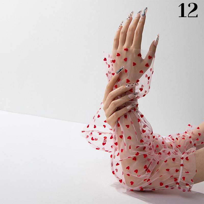 

Фотофоны для фотосъемки ногтей Эластичные точечные перчатки Типсы для ногтей Дисплей Тонкие рукава Тюль Предметы для маникюра Украшения Материал