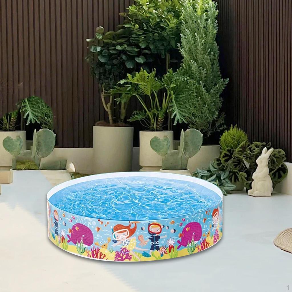 Foldable Dog Pool Portable Summer for Dogs Cats and Kids Outdoor