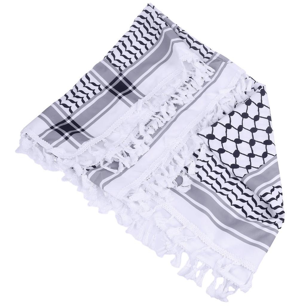 Breathable Shemagh Tacticals Desert Scarf Wrap Winter Shawl Neck Warmer Cover Head Wrap Windproof Tassels Scarf