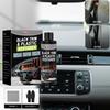 Kit Restaurador de Plásticos Pretos para Carro Painel Parachoque Renoador Proteção UV Polimento Anti-Desbotamento Restaura Cor Preto Intenso Conjunto de Limpeza
