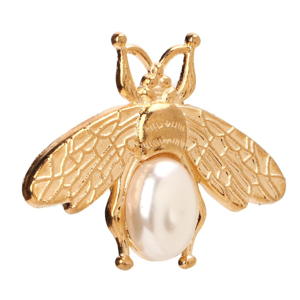 10 Pcs Bee Shape Clasp Turn Lock Light Gold Pearl Bee Shape Twist Lock Buckle For Purse Handbag Backpack Craft Making
