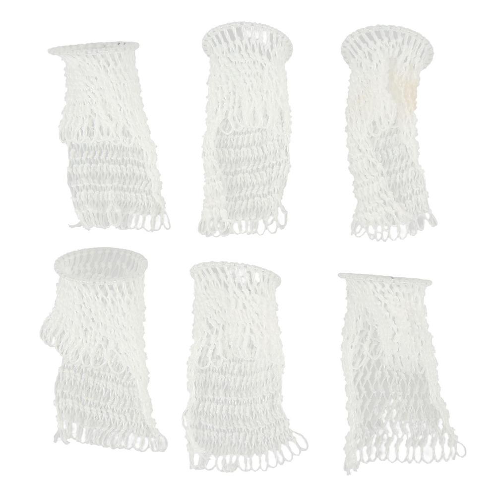 6PCS Cotton Billiard Table Mesh Bag Hollow Out Billiard Pocket Net Bumper Pool Tables