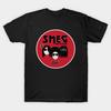 Men Black Print T-shirt Smeg And The Heads No-Cut Transfer Paper Print Cotton Tshirt