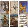 Dekor Das Flugzeug Vintage Blechschild Metallschild Dekorative Plakette Wanddeko Man Cave Raum Zuhause Club Schild
