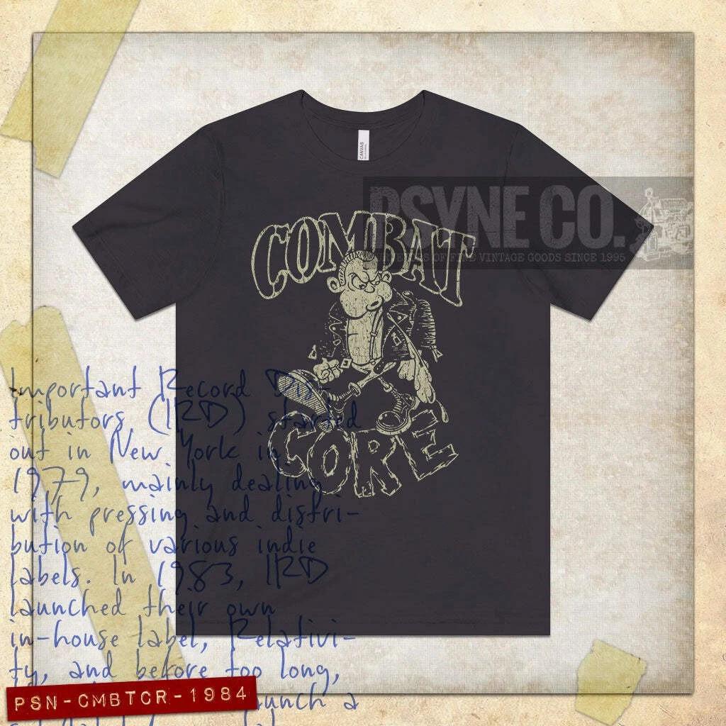 Combat Core Records 1984 Vintage Men s T shirt S