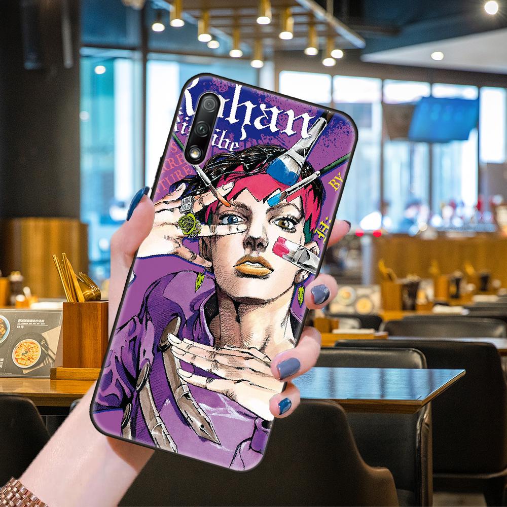 

Чехол для телефона Huawei Honor 9X 9 9S 10 20 30 S i A 8X 8A 8S 7X 7A Pro Lite черный чехол Coque Trend JOJO S BIZARRE ADVENTURE Honor 30