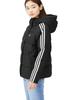 Adidas KOU12 Down Puffer Size Women's 3-Stripes Jacket, Black/White/Grey (IT8720), J/3XL