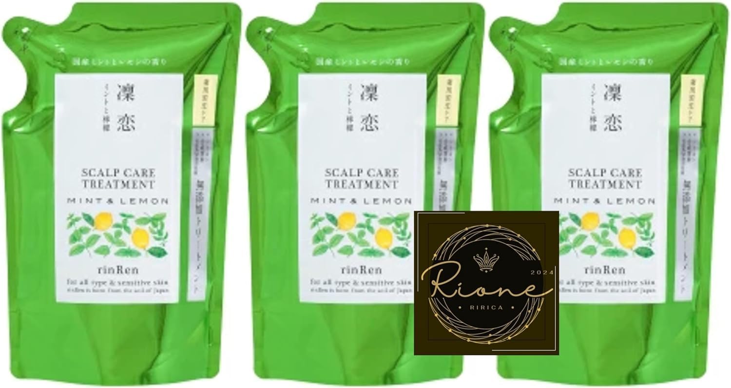 

RinRen Mint & Lemon Hair Care (Remedial Treatment 300ml x 3 set)