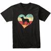 Retro Heart Greater Swiss Mountain Dog Dog Breed Dog Owner Love T-Shirt