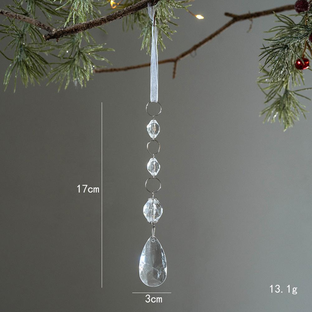 Christmas Tree Decoration Pendant Christmas Transparent Pendant Decoration Elegant For Festivals And Parties Acrylic