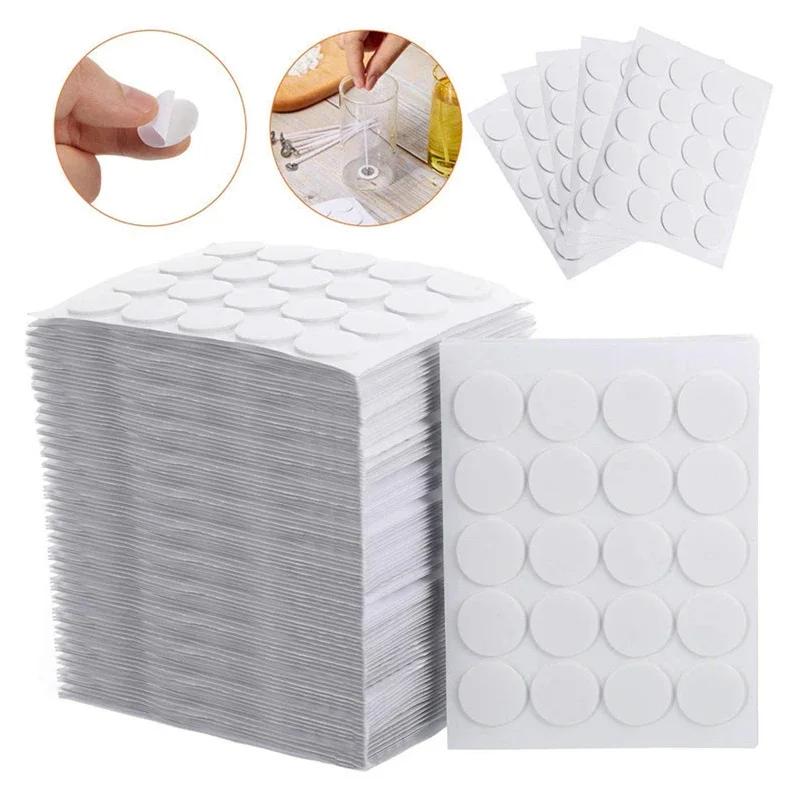 Fixed Candle Jars Candels Material. Make Base Double-sided White Stickers Tape Accessories Heat-resistant Wax Bracket Foam Wick