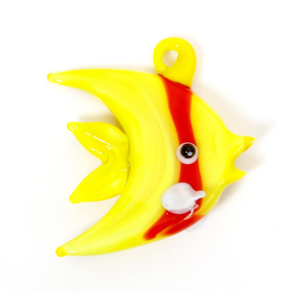 1PCs 3D Lampwork Ocean Charms For Jewelry Making Tropical Fish Animal Tiny Statue Ornaments Aquarium Decor DIY Necklace Pendant