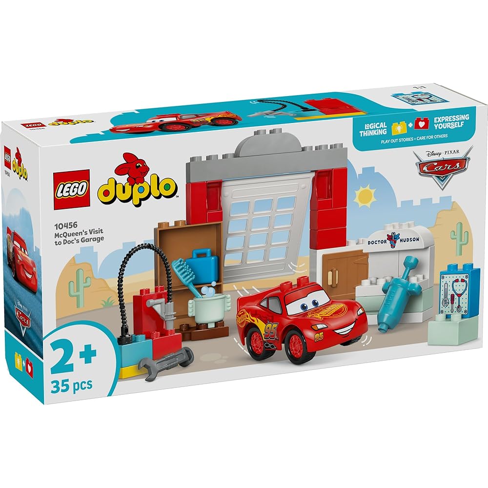 LEGO Duplo Pixar Cars Mack's Garage Toy Building Blocks Educational Playset for Kids Ages 1.5 to 4