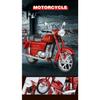 1/10 JAWA 250 Alloy Classic Retro Motorcycle Model Diecast Metal Street Motorcycle Model Simulation Sound and Light Kid Toy Gift