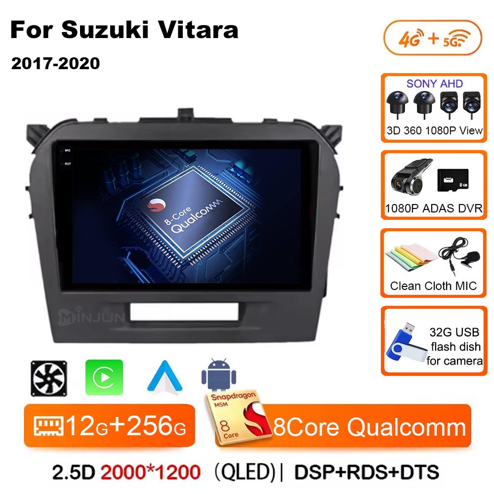 Android 14 Carplay Auto Qualcomm Car Radio Multimedia Player For Suzuki Vitara 2017 2018 2019 2020 Autoradio Stereo Head Unit